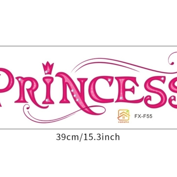 VINYL Wall Decal Princess - Picture 5 of 6